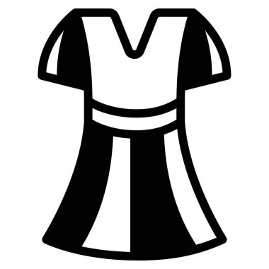 Bohem Elbise Simgesi, Basit Görüntü Beyaz Arkaplanda İzole Edildi