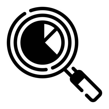 Araştırma Simgesi, Basit Görüntü Beyaz Arkaplanda İzole Edildi