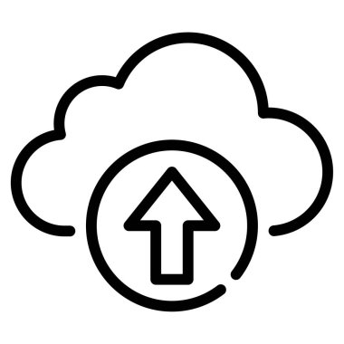 Backup Icon, Simple Illustration Isolated on White Background