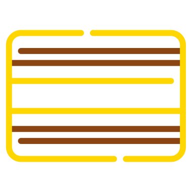 Kapı Mat Simgesi, Basit Görüntü Beyaz Arkaplanda İzole Edildi