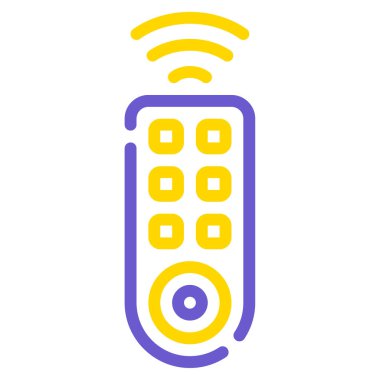 Remote Access Icon, Simple Illustration Isolated on White Background 