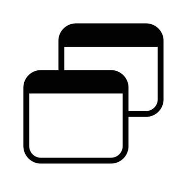 Sekme Simgesi, Basit Görüntü Beyaz Arkaplanda İzole Edildi