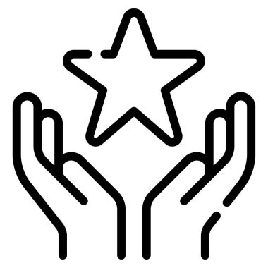 Ambition Icon, Simple Illustration Isolated on White Background