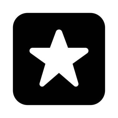 Star Icon, Simple Illustration Isolated on White Background