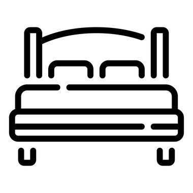 Bedding Icon, Simple Illustration Isolated on White Background