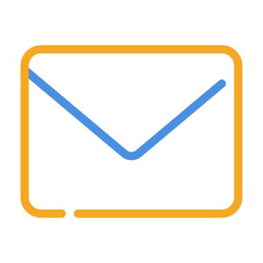 İleti Simgesi, Basit Görüntü Beyaz Arkaplanda İzole Edildi