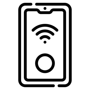 Data Sensor Icon, Simple Illustration Isolated on White Background