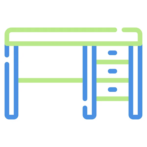 Masa Simgesi, Basit Görüntü Beyaz Arkaplanda İzole Edildi