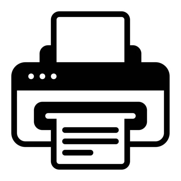 Yazıcı Simgesi, Basit Görüntü Beyaz Arkaplanda İzole Edildi