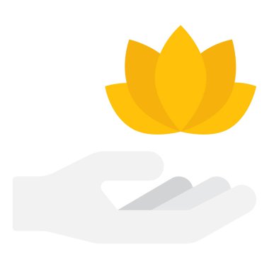 Stress Relief Icon, Simple Illustration Isolated on White Background