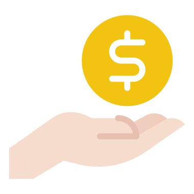 Fon Simgesi, Basit Görüntü Beyaz Arkaplanda İzole Edildi