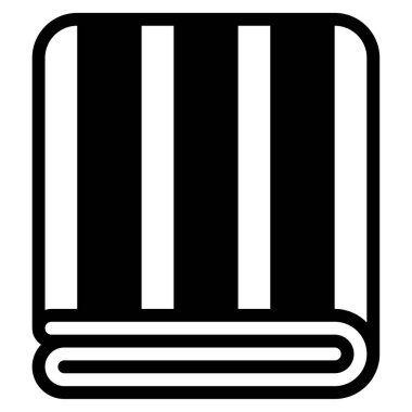 Blanket Icon, Simple Illustration Isolated on White Background