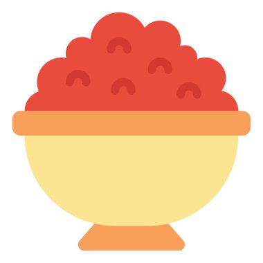 Salsa Icon, Simple Illustration Isolated on White Background 