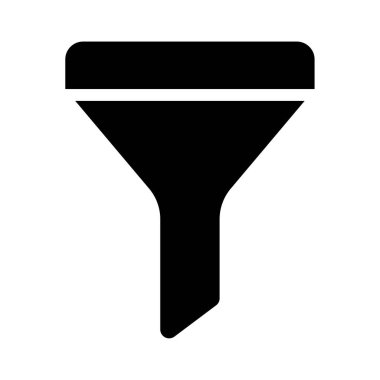 Filtre Simgesi, Basit Görüntü Beyaz Arkaplanda İzole Edildi