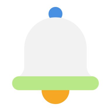 Notification Icon, Simple Illustration Isolated on White Background