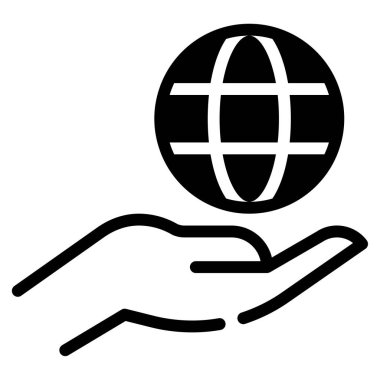 Networking Icon, Simple Illustration Isolated on White Background