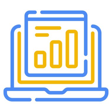 Sunum Simgesi, Basit Görüntü Beyaz Arkaplanda İzole Edildi