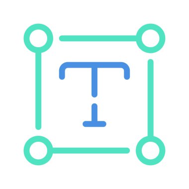 Text Area Icon, Simple Illustration Isolated on White Background