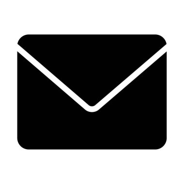 İleti Simgesi, Basit Görüntü Beyaz Arkaplanda İzole Edildi