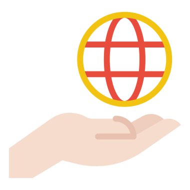 Networking Icon, Simple Illustration Isolated on White Background