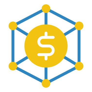 Business Model Icon, Simple Illustration Isolated on White Background