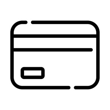 Card Icon, Simple Illustration Isolated on White Background