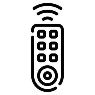 Remote Access Icon, Simple Illustration Isolated on White Background 