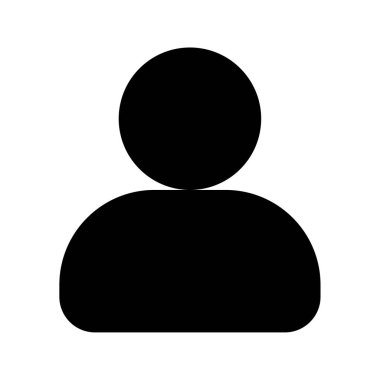User Icon, Simple Illustration Isolated on White Background