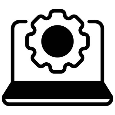 Digital Tools Icon, Simple Illustration Isolated on White Background