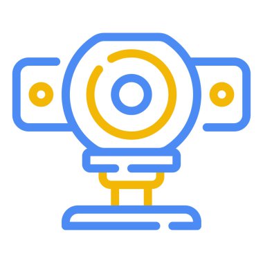 Webcam Icon, Simple Illustration Isolated on White Background