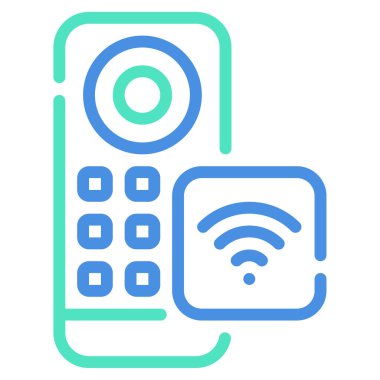 Remote Access Icon, Simple Illustration Isolated on White Background 