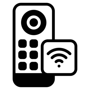 Remote Access Icon, Simple Illustration Isolated on White Background 