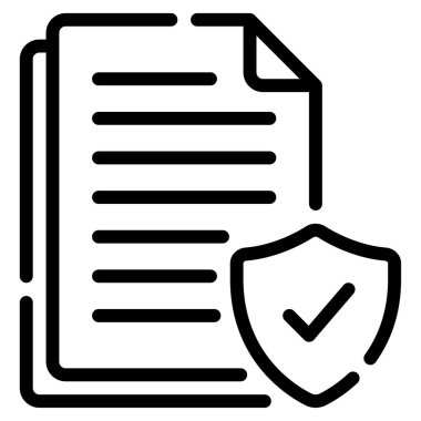 Compliance Icon, Simple Illustration Isolated on White Background