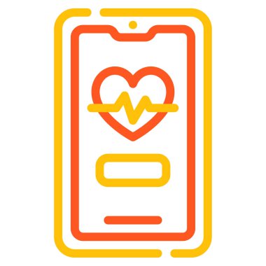 Fitness Tracker Icon, Simple Illustration Isolated on White Background