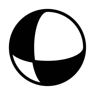 Sphere Icon, Simple Illustration Isolated on White Background
