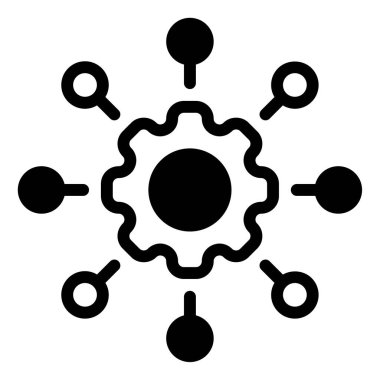 Integration Icon, Simple Illustration Isolated on White Background