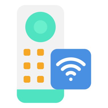 Remote Access Icon, Simple Illustration Isolated on White Background 