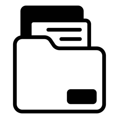 File Icon, Simple Illustration Isolated on White Background