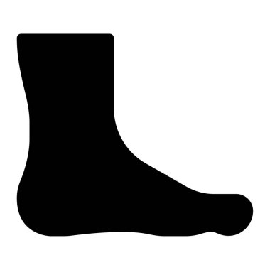 Footrest Icon, Simple Illustration Isolated on White Background 