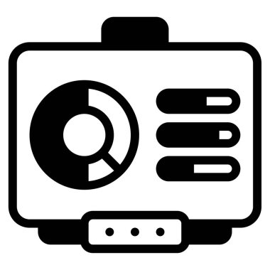 Smartboard Simgesi, Basit Görüntü Beyaz Arkaplanda İzole Edildi 