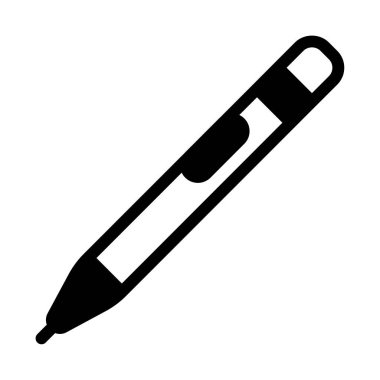 Stylus Icon, Simple Illustration Isolated on White Background