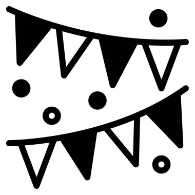 Fiesta Simgesi, Basit Görüntü Beyaz Arkaplanda İzole Edildi 