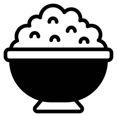 Salsa Icon, Simple Illustration Isolated on White Background 