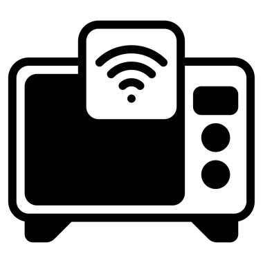 Smart Appliances Icon, Simple Illustration Isolated on White Background 