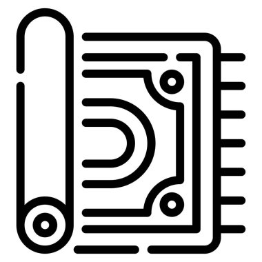 Rug Icon, Simple Illustration Isolated on White Background