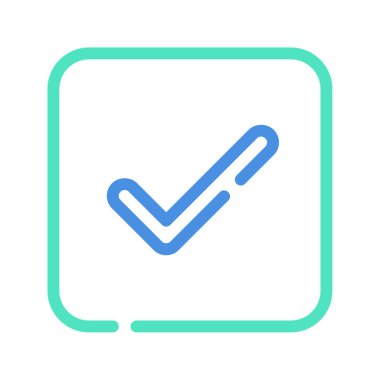 Checkbox Icon, Simple Illustration Isolated on White Background