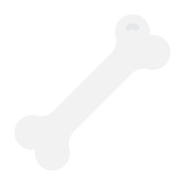 Işık arkaplan üzerinde beyaz kemik şekilli nesne