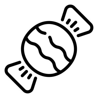 Paketlenmiş Şekerin siyah beyaz çizimi