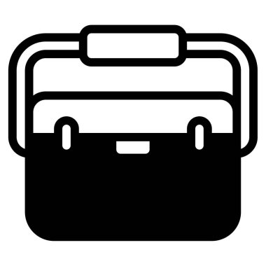 Serinletici çantanın siyah beyaz çizimi