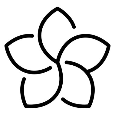 Çiçek yaprağı tasarımının siyah beyaz çizimi